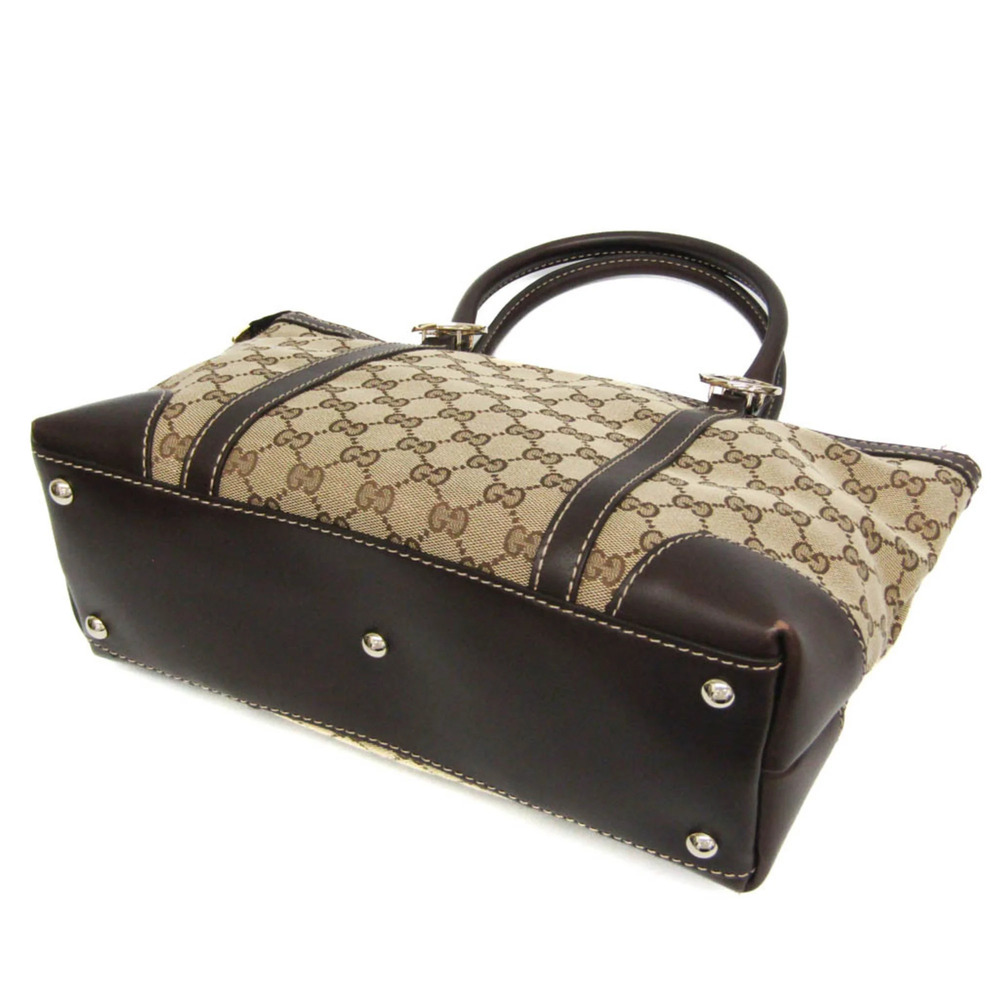 GUCCI Authentic Brown Leather Tote Bag - Picture 3 of 16